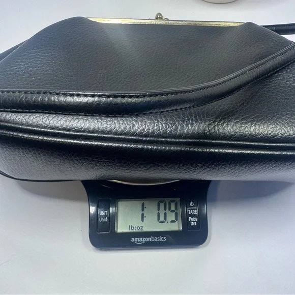 Vintage Kadin Double Snap Purse Black Leather Inside Zipper Rare Purse - Picture 16 of 16